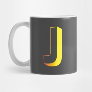 Letter J Letter Art Mug